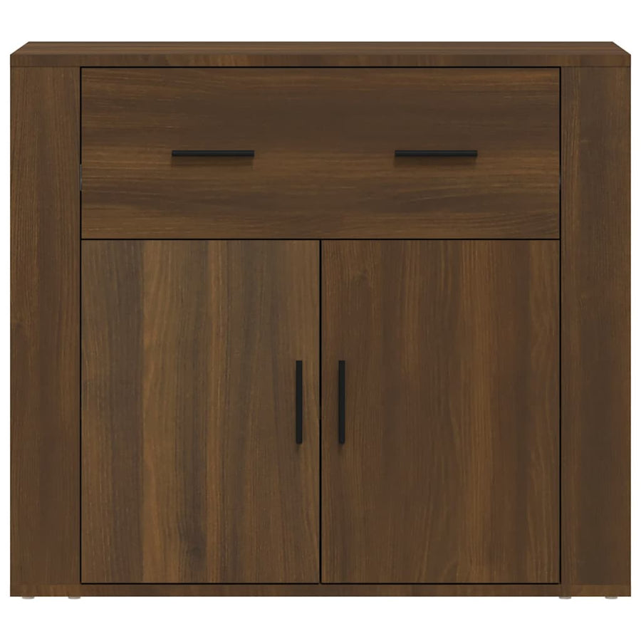 Sideboard Brown Oak 80x33x70 cm Engineered Wood