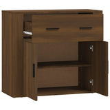 Sideboard Brown Oak 80x33x70 cm Engineered Wood - Top-Down View