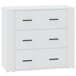 Sideboard White 80x33x70 cm Engineered Wood