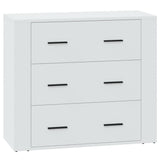 Sideboard White 80x33x70 cm Engineered Wood - Front View