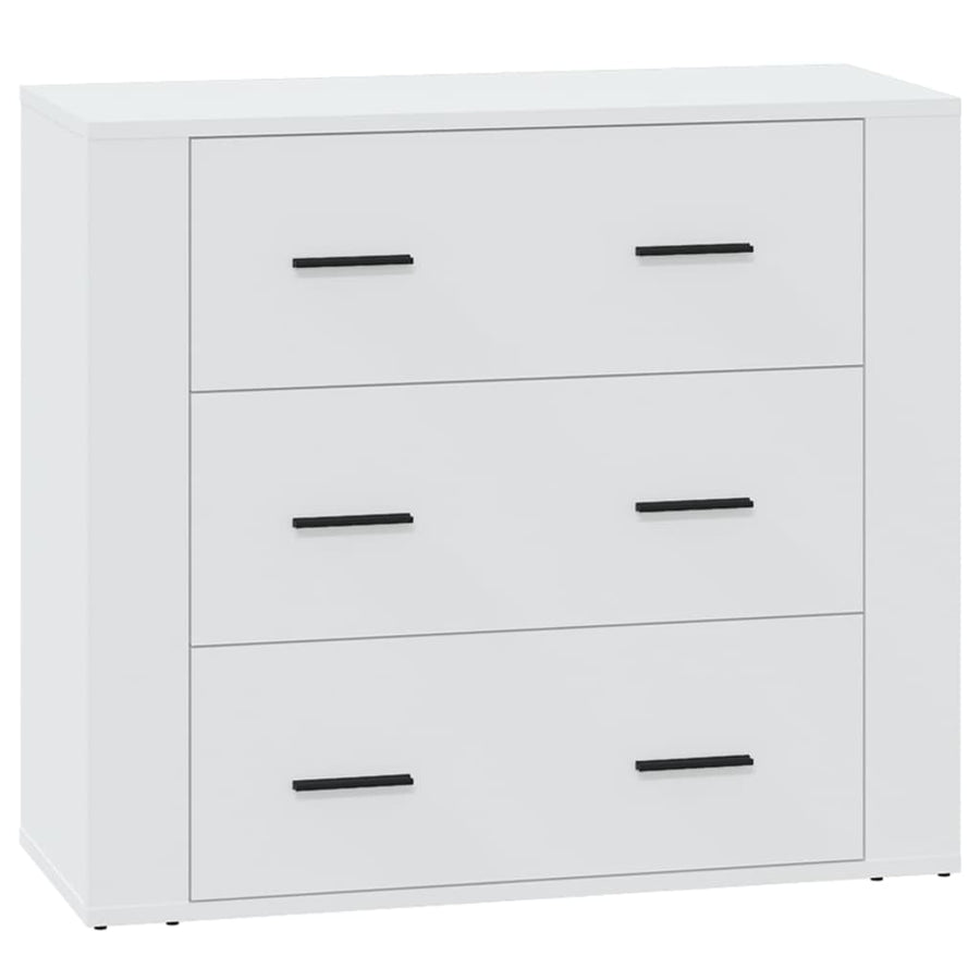 Sideboard White 80x33x70 cm Engineered Wood