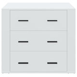 Sideboard White 80x33x70 cm Engineered Wood - Side View