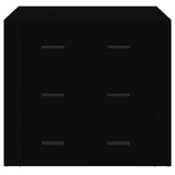 Sideboard Black 80x33x70 cm Engineered Wood - Side View