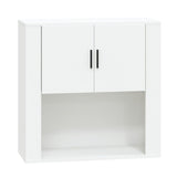 Wall Cabinet White 80x33x80 cm Engineered Wood - Front View