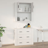 Wall Cabinet White 80x33x80 cm Engineered Wood - Extra Image