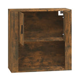 Wall Cabinet Smoked Oak 80x33x80 cm Engineered Wood