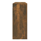 Wall Cabinet Smoked Oak 80x33x80 cm Engineered Wood - 45-Degree Angle