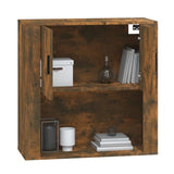 Wall Cabinet Smoked Oak 80x33x80 cm Engineered Wood - Extra Image