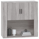 Wall Cabinet Grey Sonoma 80x33x80 cm Engineered Wood - Extra Image