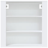 Wall Cabinet White 80x33x80 cm Engineered Wood - Side View