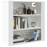 Wall Cabinet White 80x33x80 cm Engineered Wood - Low Angle