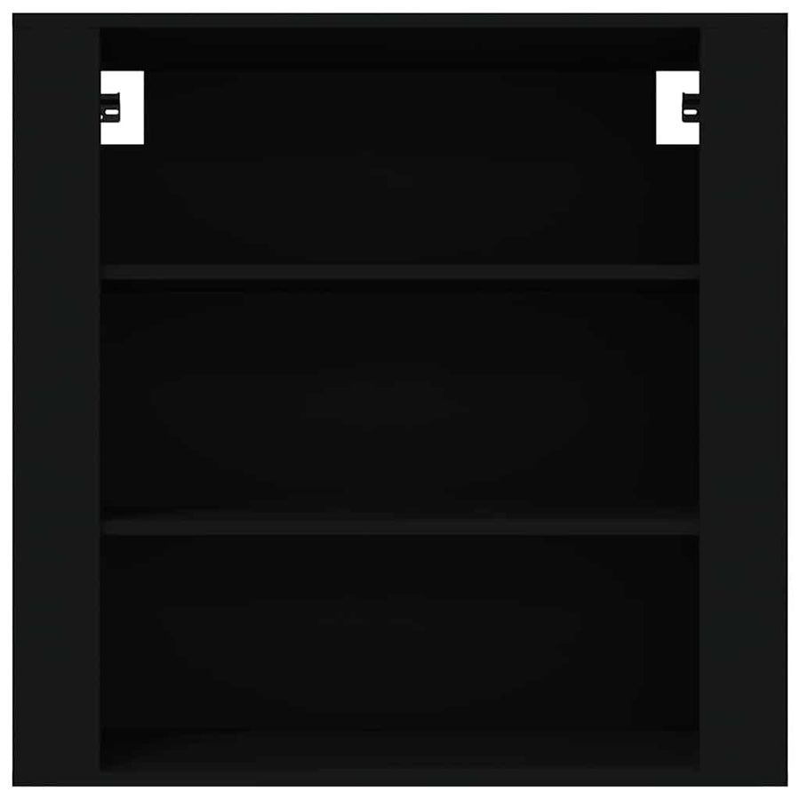 Wall Cabinet Black 80x33x80 cm Engineered Wood