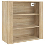 Wall Cabinet Sonoma Oak 80x33x80 cm Engineered Wood - Front View