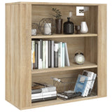 Wall Cabinet Sonoma Oak 80x33x80 cm Engineered Wood - Low Angle