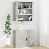 Wall Cabinet Concrete Grey 80x33x80 cm Engineered Wood