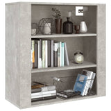 Wall Cabinet Concrete Grey 80x33x80 cm Engineered Wood - Low Angle