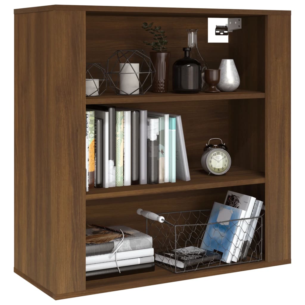 Wall Cabinet Brown Oak 80x33x80 cm Engineered Wood