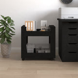 Desk Trolley Black 60x45x60 cm Engineered Wood - Top-Down View