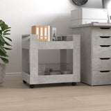 Desk Trolley Concrete Grey 60x45x60 cm Engineered Wood