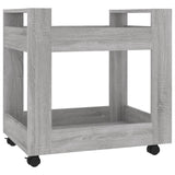 Desk Trolley Grey Sonoma 60x45x60 cm Engineered Wood - Front View