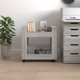 Desk Trolley Grey Sonoma 60x45x60 cm Engineered Wood - Top-Down View