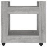 Desk Trolley Grey Sonoma 60x45x60 cm Engineered Wood - 45-Degree Angle