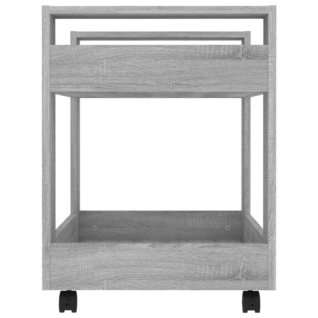 Desk Trolley Grey Sonoma 60x45x60 cm Engineered Wood