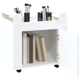 Desk Trolley White 60x45x60 cm Engineered Wood - 45-Degree Angle
