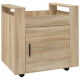 Desk Trolley Sonoma Oak 60x45x60 cm Engineered Wood - Front View
