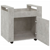Desk Trolley Concrete Grey 60x45x60 cm Engineered Wood - Close-Up Angle