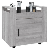 Desk Trolley Grey Sonoma 60x45x60 cm Engineered Wood - Top-Down View