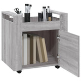 Desk Trolley Grey Sonoma 60x45x60 cm Engineered Wood - 45-Degree Angle