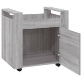 Desk Trolley Grey Sonoma 60x45x60 cm Engineered Wood - Close-Up Angle