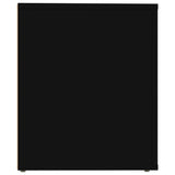 Bedside Cabinet Black 50x39x47 cm - Rear View