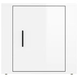Bedside Cabinet High Gloss White 50x39x47 cm