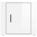 Bedside Cabinet High Gloss White 50x39x47 cm