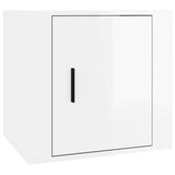 Bedside Cabinets 2 pcs High Gloss White 50x39x47 cm - 45-Degree Angle