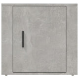 Bedside Cabinets 2 pcs Concrete Grey 50x39x47 cm - Rear View