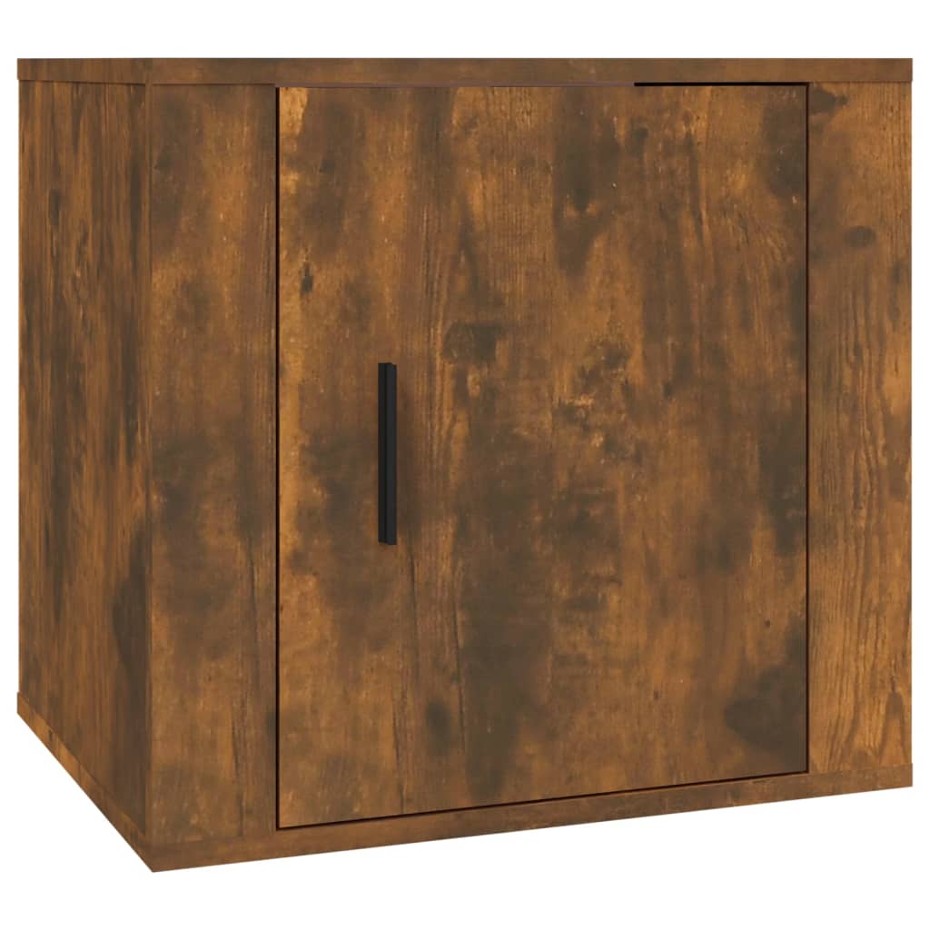 Bedside Cabinet Smoked Oak 50x39x47 cm