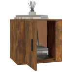Bedside Cabinet Smoked Oak 50x39x47 cm