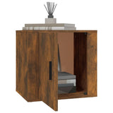 Bedside Cabinets 2 pcs Smoked Oak 50x39x47 cm - Top-Down View