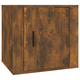 Bedside Cabinets 2 pcs Smoked Oak 50x39x47 cm - 45-Degree Angle