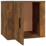Bedside Cabinets 2 pcs Smoked Oak 50x39x47 cm - Low Angle