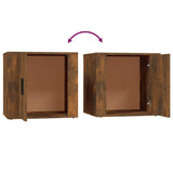 Bedside Cabinets 2 pcs Smoked Oak 50x39x47 cm - Extra Image