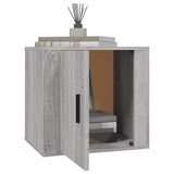 Bedside Cabinet Grey Sonoma 50x39x47 cm - Top-Down View