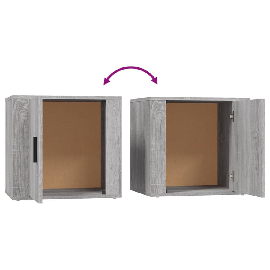 Bedside Cabinet Grey Sonoma 50x39x47 cm