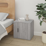 Bedside Cabinets 2 pcs Grey Sonoma 50x39x47 cm - Side View