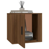 Bedside Cabinet Brown Oak 50x39x47 cm - Top-Down View