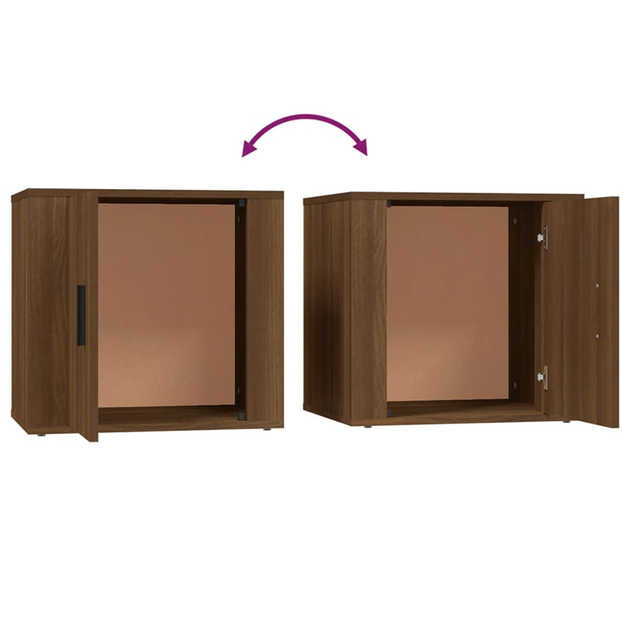 Bedside Cabinet Brown Oak 50x39x47 cm
