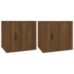Bedside Cabinets 2 pcs Brown Oak 50x39x47 cm